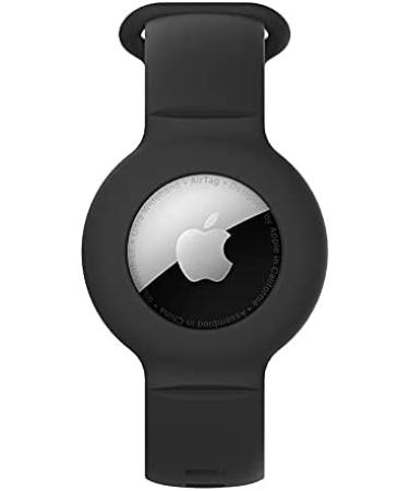 Kids / Adults (2 Pack) Anti-Lost Bracelet for AirTag - iZi Way Soft Silicone Wristband Watch Band Cover - Black - Buy Online on SooperMarket.com