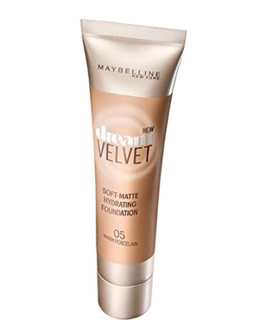 Maybelline New York Dream Velvet Soft-Matte Hydrating Foundation  Warm Porcelain  1 fl. oz. Warm Porcelain 1