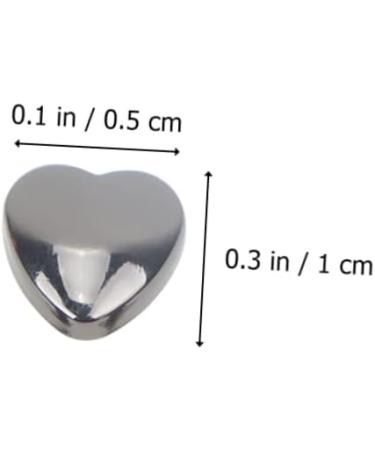 Operitacx 60 Pcs Shoe Bag Ornament Heart Shape Handbag Screw Button Studs Fasteners Belt Button Nails Wallet - Buy Online on SooperMarket.com