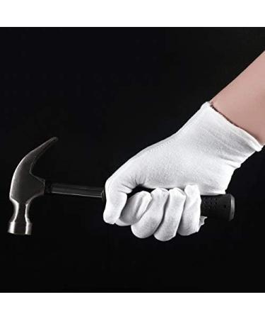 Audab 12 Pairs White Cotton Gloves for Dry Hands | SPA & Inspection Gloves | Size 24.0 - Buy Internationally - Buy Online on SooperMarket.com