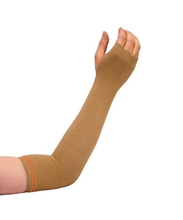 NYOrtho Geri-Sleeves Arm Skin Protectors Pair of and Washable Protects Sensitive Thin Skin from Tears & Abrasions Arm - Tan Medium (1 Pair)
