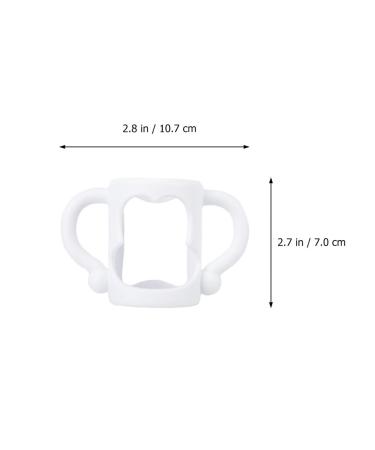 2pcs Toddmomy Silicone Baby Bottle Handle Grips - White | Newborn Bottle Accessories - Buy Online on SooperMarket.com
