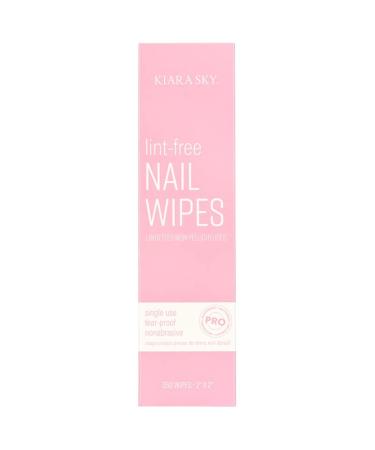 Kiara Sky Lint Free Nail Wipes - Soak Off Acrylic Gel Polish & Eyelash Extension Cleaning Pads - 100% Absorbable Remover for Flawless Nails - Buy Online on SooperMarket.com