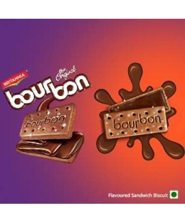 Britannia Bourbon Original Choco Creme Biscuits 3.42oz (97g) - Pack of 4 - Buy Online on SooperMarket.com