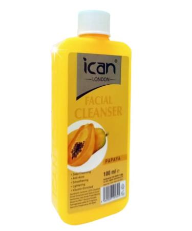 ican London Papaya Vitamin E Enriched Facial Cleanser For Deep Cleansing Smoothing 100ml