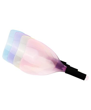 mollensiuer 1PC Hairdressing Hairspray Face Protector Cover Haircut Eyes Protector Cover with Handle for Salon Styling Tools Color Random