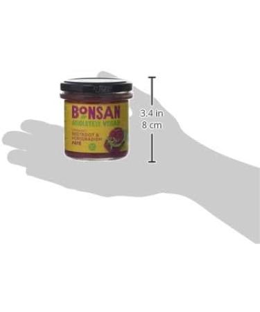 Bonsan Organic Beetroot & Horseradish Pate 6 x 130g - Vegan Gluten-Free Spread - Buy Online on SooperMarket.com
