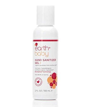 Earth Baby Hand Sanitizer Gel 62% Organic Ethyl Alcohol | Moisturizing Oleospheres | FDA Regulated | Natural Hypoallergenic | Kills 99.9% Germs | 2 Fl Oz - Buy Online on SooperMarket.com