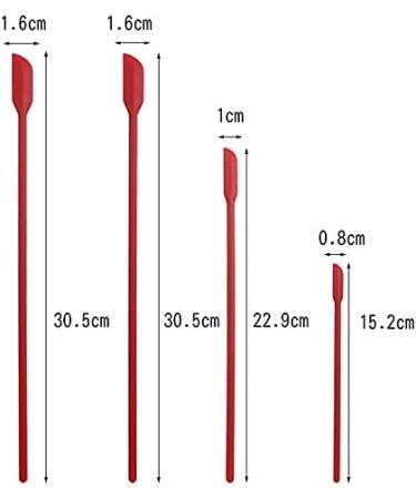 Buy 2-in-1 Silicone Mini-Pointed Scraper & Jam Spatula Set | Perfect for Lengthening Cosmetic Bottles | International Shipping Available - Buy Online on SooperMarket.com