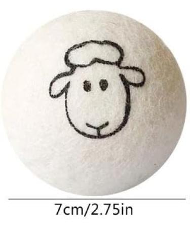 Wool Dryer Balls 6PCS Anti Static Tumble Dryer Balls Reusable Natural Fabric Softener for Laundry Wool Balls for Tumble Dryer Wool Dryer Balls to Reduce Drying Time Wrinkles and Static - Buy Online on SooperMarket.com