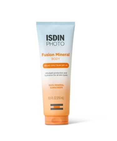 ISDIN Fusion Mineral Body Ultralight SPF 40 Broad Spectrum 100% Mineral Sunscreen 8.5 Fl Oz