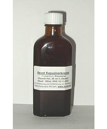Asvet 100ml nasturtium tincture drops preparation without chemicals!