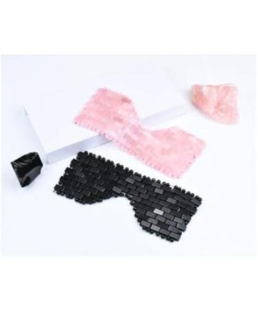 Amethyst Eye Mask for Stress Relief & Fatigue Reduction - Cooling Eye Mask with Textured Bead Lining | Black Obsidian Home Decoration - Buy Online on SooperMarket.com