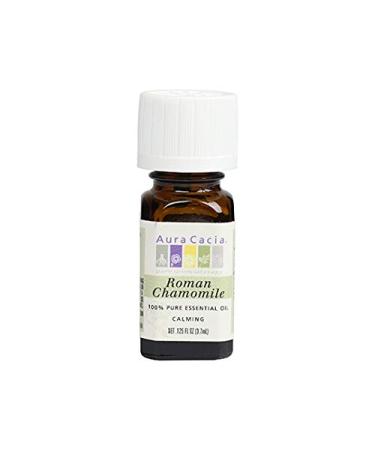 Aura Cacia 100% Pure Essential Oil Roman Chamomile .125 fl oz (3.7 ml)