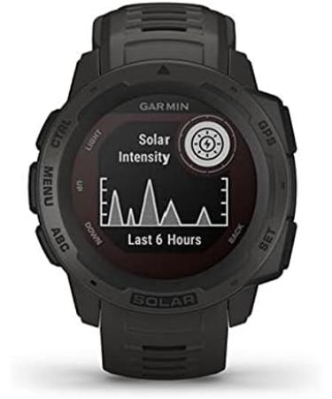 Garmin Instinct Solar Smartwatch - Rugged Outdoor Watch with Solar Charging - Graphite - Buy Online on SooperMarket.com
