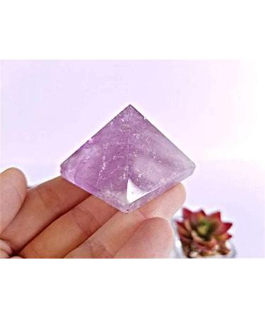 Small Piece Natural Amethyst Quartz Crystal Pyramid Reiki gem Stone Purple Amethyst Crystal Pyramid wolesale Natural Luster - Buy Online on SooperMarket.com