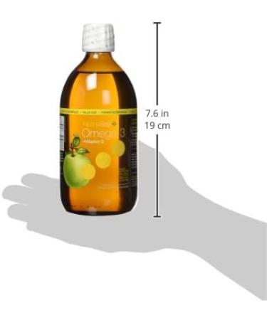 Nature's Way NutraSea Omega-3 and Vitamin D Supplement - Fish Oil with EPA and DHA Support Healthy Heart and Brain Help Build Strong Bones and Teeth & Help Support Immune System Crisp Apple Flavour 500 ml Liquid Value Size - Buy Online on SooperMarket.com