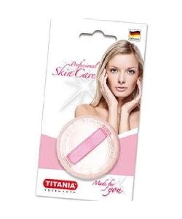 TITANIA powder puff approx. 5.5 cm satin back with nylon band on blister card 1 pack (1 x 11 g)