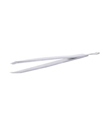 minkissy 1pc Eyebrow Clip Stainless Steel Eyebrow Eyelash Makeup Lash Cluster Eyelashes Tweezer Multifunction Eyelash Curler medium Silver