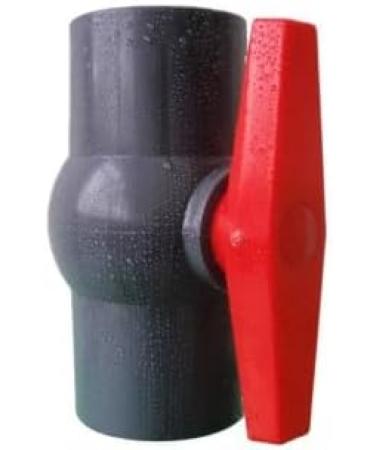 Pondlife PVC Kugelhahn 40mm - Shut-Off Tap with 2 Adhesive Muffles for PVC Pipe Gluing - Ideal for Pool Pond Construction & Aquaristics - Buy Online on SooperMarket.com