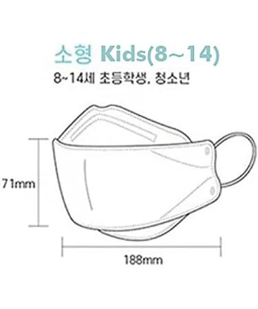 Buy KF94 Kids Face Masks - Pack of 10 | Premium 4-Layer Filters | Disposable Respirators for Ages 5-14 | Made in Korea - Buy Online on SooperMarket.com