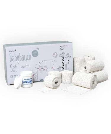 Baby belly GIPS print set from pregnancy belly 3D Basic with 8 plaster bandages (24 meters) vaseline & gloves + instructions |Gift idea of praxy mothers
