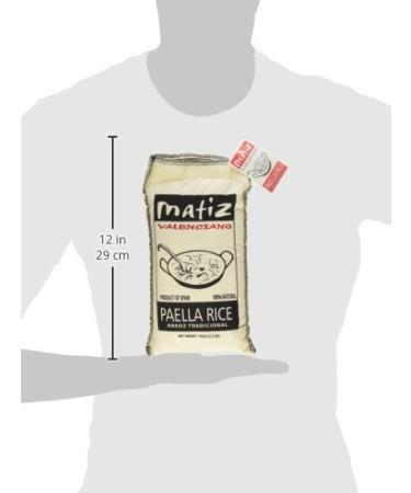 Matiz Valenciano Paella Rice 2.2 lbs - Traditional Spanish Medium-Grain | Ideal for Risotto, Paella, Seafood Dishes | Natural Flavor | Soy & Gluten Free - Buy Online on SooperMarket.com