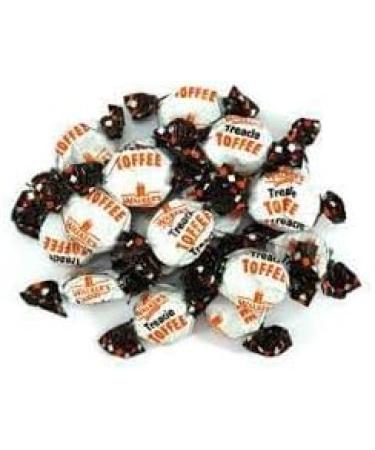 Walkers Nonsuch Treacle Toffee Sweets x 200g Bundle with TinTastic Silver Window Lid Tin Individually Wrapped Gluten-Free Creamy Treat for Home Desk or Travel - Buy Online on SooperMarket.com