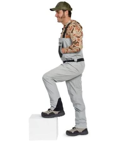 Orvis Clearwater Chest Waders for Men - Waterproof Fly Fishing Waders with Neoprene Booties  External Storage Pocket Small Stone - Buy Online on SooperMarket.com