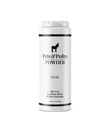 Pete & Pedro Body & Balls Powder (Fresh Scent) Talc-Free Ball Powder for Men | Helps with Odor & Absorbs Moisture and Sweat | As Seen on Shark Tank, 5 oz.