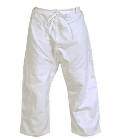 Woldorf USA Brazilian Jiu Jitsu BJJ Pants Cotton Twill Size Fighting Pre-Shrunk Ultra Light Training Weight Fabric Soft 7-A5 White