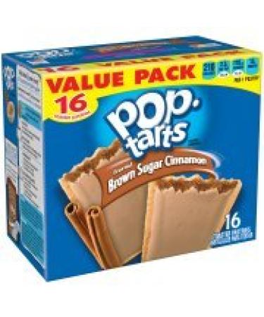Kellogg's Pop-Tarts Value Pack, Brown Sugar Cinnamon Toaster Pastries, 1.76 oz, 16 ct