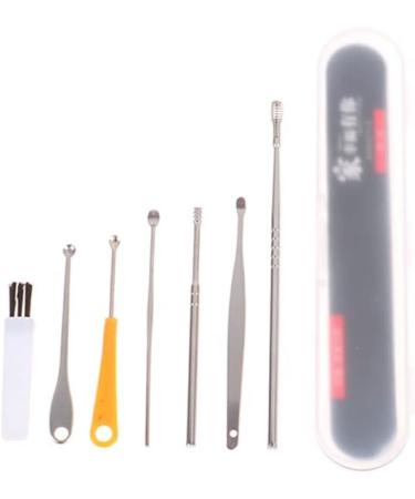 7Pcs Ear Pick Earwax Removal Kit - Portable Ear Cleaner Tool Set With Box - Buy Online on SooperMarket.com