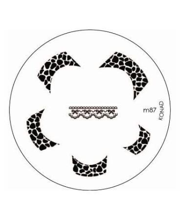 Konad stencil stamping stamping stencil M87