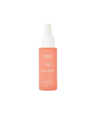 REN Clean Skincare - Perfect Canvas Clean Primer - Silicone-Free and Clinically Proven Hydrating Facial Primer for Smoother Skin  Vegan and Cruelty Free  1 Fl Oz