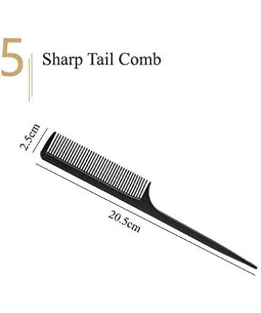 Black Hair Dryer Accessories Kit - 5Pcs Set for Blow Drying with Nozzle, Diffuser, and Replacement Hair Comb - Fits Diameter 4.0cm-4.8cm - Buy Online on SooperMarket.com