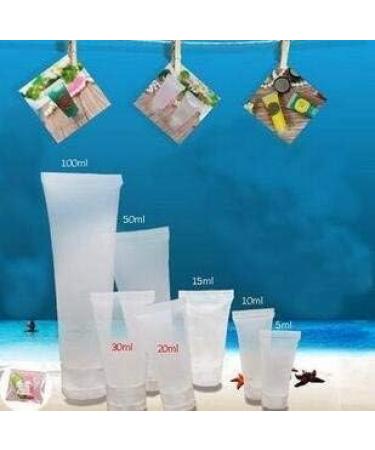 20PCS 10ML Clear Empty Refillable Plastic Soft Tubes Bottle Cosmetic Sample Bottles Jars Travel Makeup Container with Screw Cap For Lip Gloss Balm Body Lotion Shower Gel Shampoo Facial Cleanser (10ml) - Buy Online on SooperMarket.com