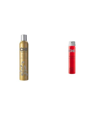 CHI Keratin Flex Finish Hair Spray 10 oz & Infra Texture Dual Hair Spray 2.6 oz