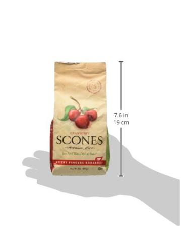 Sticky Fingers Bakeries Cranberry Scone Mix - 6 Pack (15 oz each) - Just Add Water | Bulk Scone Mix for Easy Baking - Buy Online on SooperMarket.com