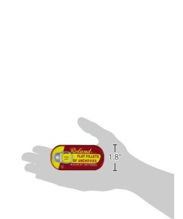 Roland Foods Wild Caught Flat Anchovy Fillets in Olive Oil - 2 OZ Can - Buy Online on SooperMarket.com