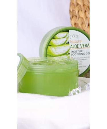 Buy JIGOTT Natural Aloe Vera 100% Moisture Soothing Gel 300ml | Hydrating Gel for Skin Relief | International Shipping Available - Buy Online on SooperMarket.com