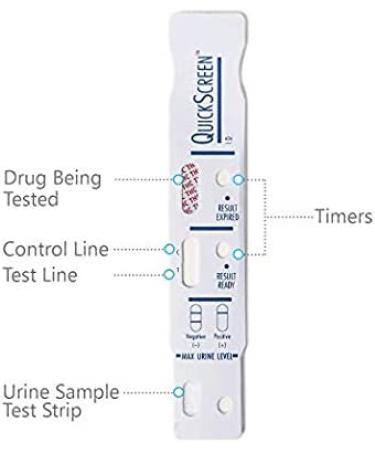 QuickScreen Single Panel Amphetamine Drug Test 25 - Fast and Accurate Detection - Buy Online on SooperMarket.com