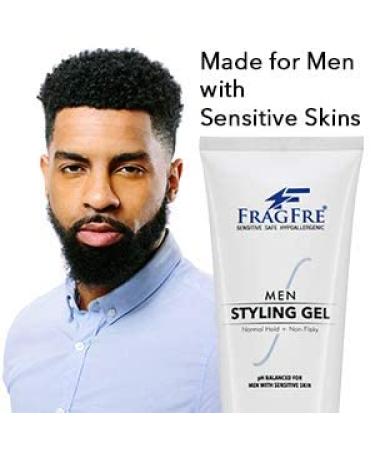 Fragrance-Free Men's Hair Styling Gel 8 oz - pH Balanced & Hypoallergenic for Sensitive Skin - Normal Hold for Hairstyles - Bumps Be Gone - 1 Pack - Buy Online on SooperMarket.com