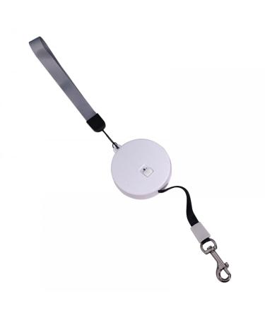 Mioyoow pet dog roller leash mini retractable dog leash 3m automatic retreat dog leash with reflective rope for small dogs and cats white