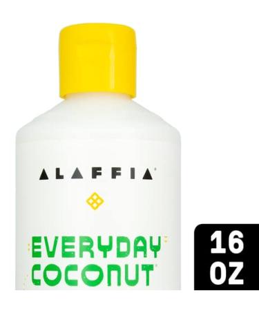 Alaffia Everyday Coconut Conditioner | Best Moisturizer for Wavy & Curly Hair | Vitamin E & Virgin Coconut Oil | 16 Fl Oz - Buy Online on SooperMarket.com