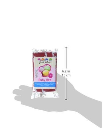 Funcakes Ruby Red Fondant 250g - Perfect for Cakes & Decorating | Buy Online Worldwide - Buy Online on SooperMarket.com