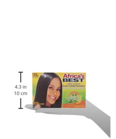 Africa's Best No-Lye Relaxer Kit - Dual Conditioning | Herbal Intensive | Superior Straightening & Nourishment - Buy Online on SooperMarket.com