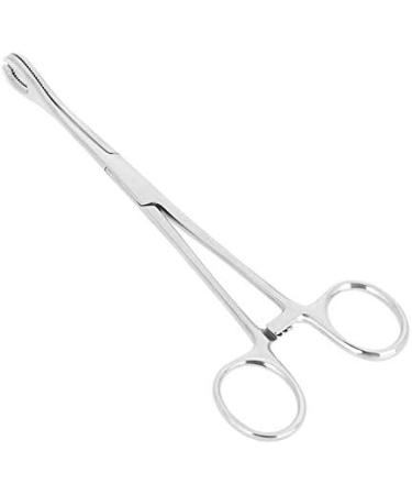 Professional Surgical Steel Sponge Tweezers Stainless Steel Round Mouth Closed Jaw Clamps Tongue Septum Lip-shaped Eyebrows Without Slotted Pliers Body Piercing - Buy Online on SooperMarket.com
