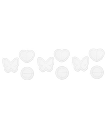 STOBOK 9 Pcs Silicone Mold Silicone Die Silicone Jewelry Holder Molds Cat Paw Jewelry Box White