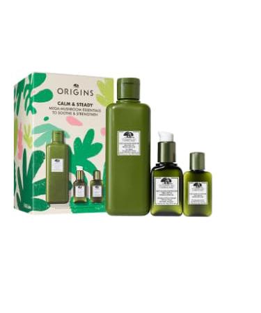 Origins Calm & Steady Mega-Mushroom Essentials To Soothe & Strengthen